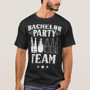 Camiseta Equipe de Despedida de Solteiro Noivo Noiva 126