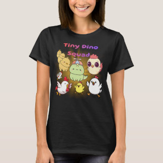 Camiseta Equipe de Dinossauros Pequenos Design de Dinossaur