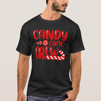 Camiseta Equipe de Doces de Natal Candy Xmas Pijamas Combin