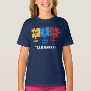 Camiseta Equipe de Elementos de Química do Quebra-Cabeça de