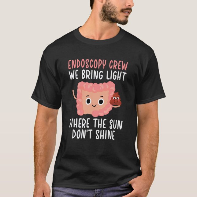 Camiseta Equipe de Endoscopia Enfermeira de Endoscopia Equi (Frente)