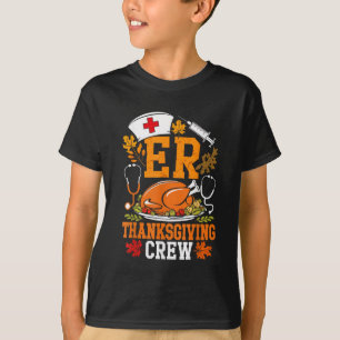 Camiseta Equipe de enfermagem do Dia de Ação de Graças na U