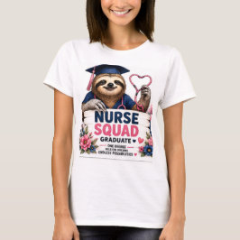 Camiseta Equipe de Enfermagem Preguiça Formatura Enfermeira