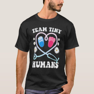 Camiseta Equipe de Enfermeira da UTI Neonatal Pequenos Huma