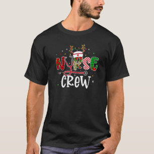 Camiseta Equipe de Enfermeira de Natal Rena Enfermagem Fest