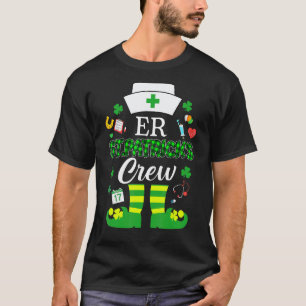 Camiseta Equipe de Enfermeira do Dia de São Patrício Leprec