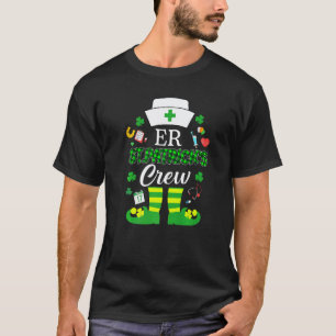 Camiseta Equipe de Enfermeira do Dia de São Patrício Leprec