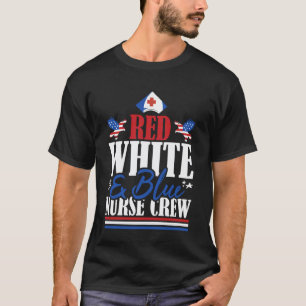 Camiseta Equipe de Enfermeira Veterana Bandeira dos EUA Ver