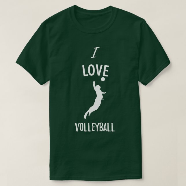 Camiseta Equipe de esporte de vôlei joga presente 10 (Frente do Design)