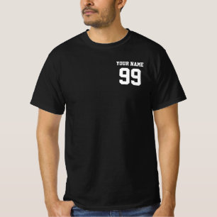 Camiseta Equipe de Esporte Personalizada do Número de Nome
