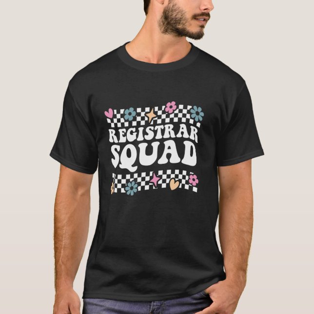 Camiseta Equipe De Esquadrão Engraçado De Volta Ao Professo (Frente)
