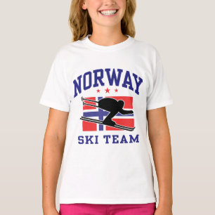 Camiseta Equipe de Esqui da Noruega