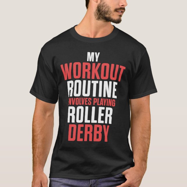 Camiseta Equipe de Esqui do Roller Derby Player (Frente)