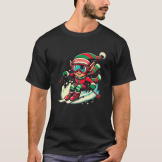 Camiseta Equipe de esquí Xmas esquí equipe amantes do esqui