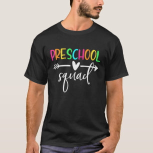 Camiseta Equipe de Estudantes Pré-K Pré-Escolares de Esqu