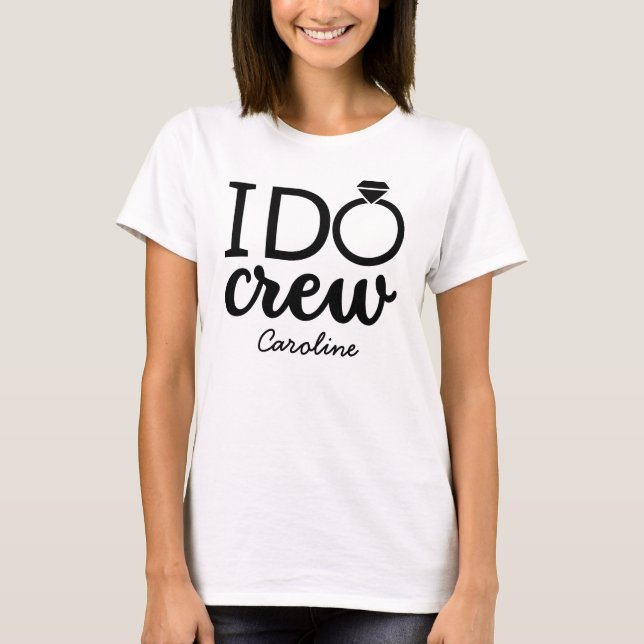 Camiseta Equipe de Eu Disse Sim Solteira Brincadeiras Damas (Frente)