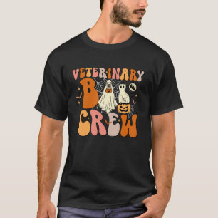 Camiseta Equipe de Fantasmas Veterinários de Halloween Vete