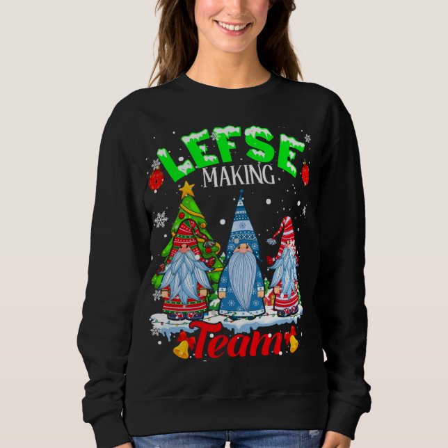 Camiseta Equipe de Fazeres de esquerda Gnomos de Natal noru (Frente)