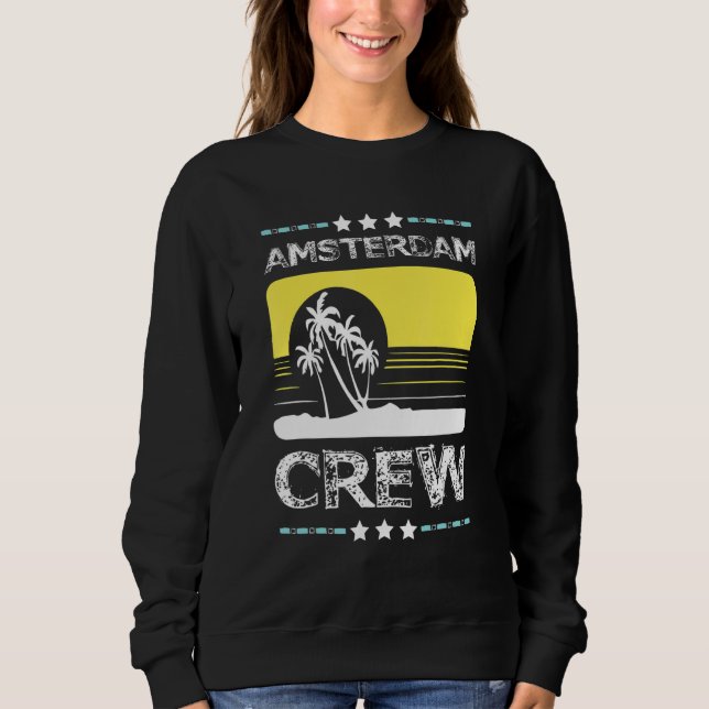Camiseta Equipe de Férias da Tripulação de Amsterdã (Frente)