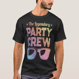 Camiseta Equipe De Férias De Aniversário Do Partido Legendá