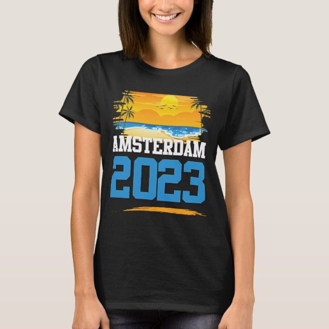 Camiseta Equipe de Férias de Cotação de Amsterdã 2023 (Frente)