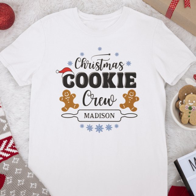 Camiseta Equipe de Férias de Férias de Natal Cookie Baking (Criador carregado)