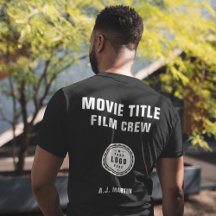 Equipe de Filmagem Logotipo Personalizado Nome Per