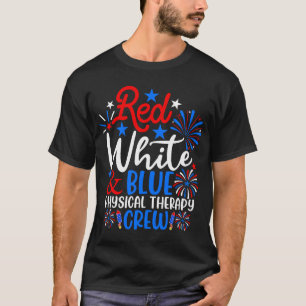 Camiseta Equipe de Fisioterapia Vermelho Branco Azul 4 de J