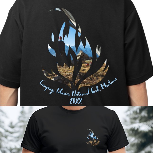 Camiseta Equipe de Fogo de Camp Personalizada (Criador carregado)