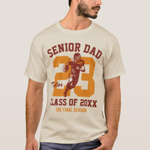 Camiseta Equipe de Futebol Americano de Pai Sênior Graduado