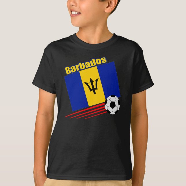 Camiseta Equipe de futebol de Barbados (Frente)