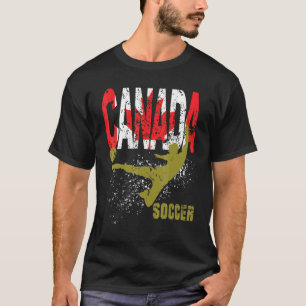 Camiseta Equipe De Futebol E Jogador De Futebol Do Canadá