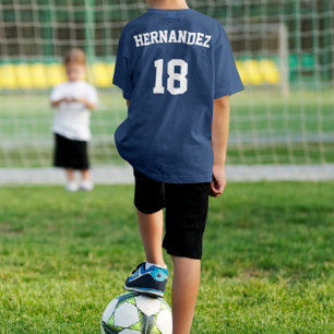 Camiseta Equipe de futebol, nome do jogador e número de Jer