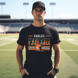 Camiseta Equipe de futebol personalizada Orange e Black Men