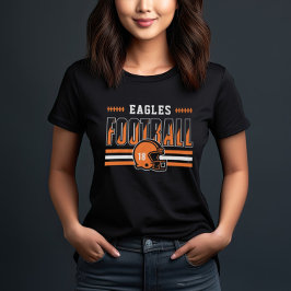 Camiseta Equipe de futebol popular laranja e negra
