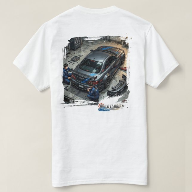 Camiseta Equipe de Garagem (Verso do Design)