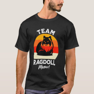 Camiseta Equipe de Gatos Ragdoll Gato Ragdoll Meow Ragdolls