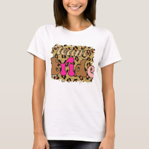 Camiseta Equipe de Glamour Leopardo Noiva Festa de Despedid