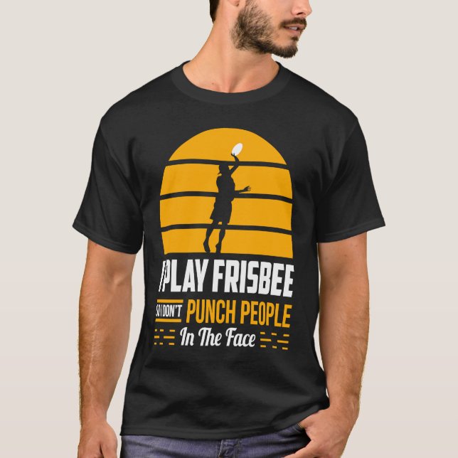 Camiseta Equipe de golfe de disco frisbee Não aperte Pessoa (Frente)