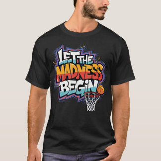 Camiseta Equipe de Grafite de Basquete de Início de Março L