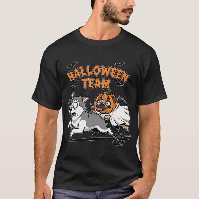 CAMISETA EQUIPE DE HALLOWEEN (Frente)