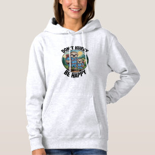 Camiseta Equipe de Hiking da Preguiça Não se Apresse Seja F