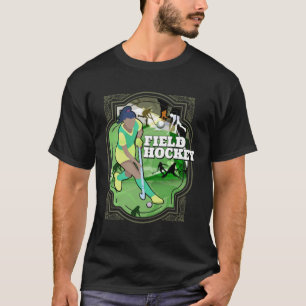 Camiseta Equipe de Hóquei em Campo Retro Hockey com Stick