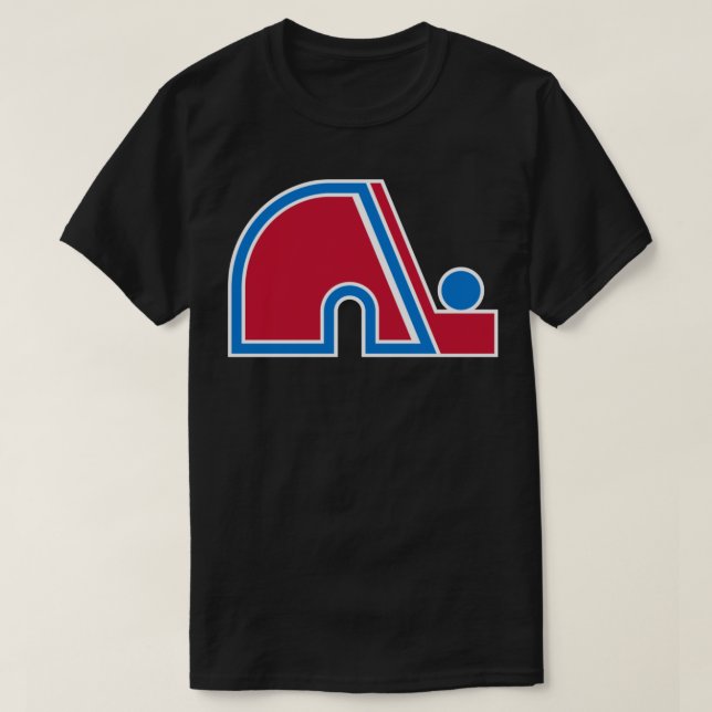 Camiseta Equipe de Hóquei Nordiques do Quebec Avalanche Vin (Frente do Design)