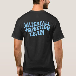 Camiseta equipe de inspeção de cachoeira - meme de jogador