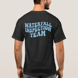 Camiseta equipe de inspeção de cachoeira - meme de jogador
