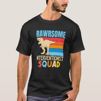 Camiseta Equipe de Intervenção É Incrível Professor de Dino