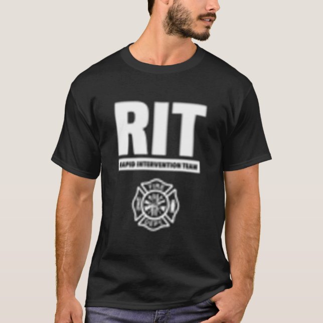 Camiseta Equipe de Intervenção Rápida Resgate de Bombeiro R (Frente)