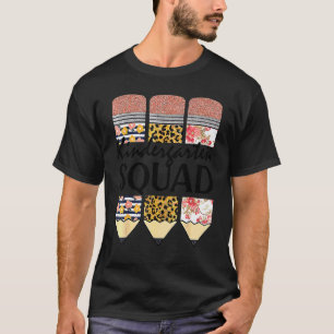 Camiseta Equipe de Jardim de Infância Professora KG Volta à