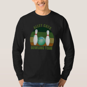 Camiseta Equipe de Jogadores de Boliche de Dez Pinos Engraç